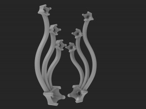 diamond earrings 3D-Druckmodell