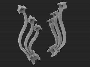 diamond earrings 3D-Druckmodell