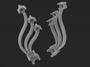 diamond earrings 3D Print Model