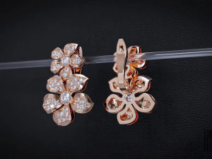 квіткові сережки 3d друк моделі 3D Принт Модель