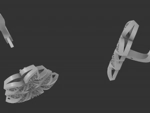flower earrings 3d print model 3D Print Model