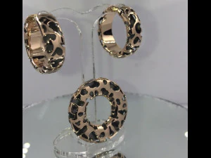 set of earrings and a pendant 3D Print Model
