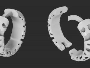set of earrings and a pendant 3D Print Model