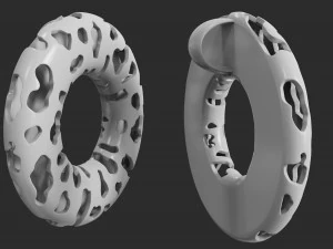 set of earrings and a pendant 3D Print Model