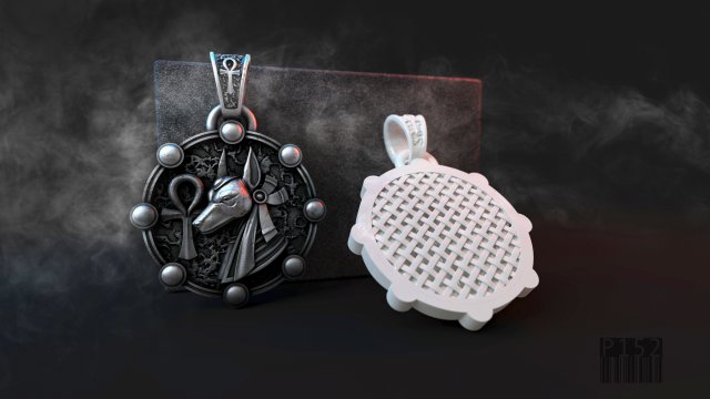 anubis pendant Model Cetak 3D .c4d .max .obj .3ds .fbx .stl .blend 
