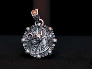 anubis pendant Model Cetak 3D