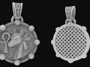anubis pendant Model Cetak 3D