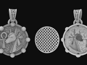 anubis pendant Model Cetak 3D