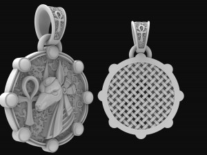 anubis pendant Model Cetak 3D