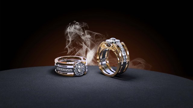 men ring 3Dプリントモデル .c4d .max .obj .3ds .fbx .stl .blend 