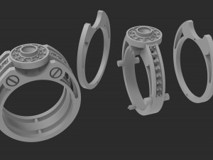 men ring 3Dプリントモデル