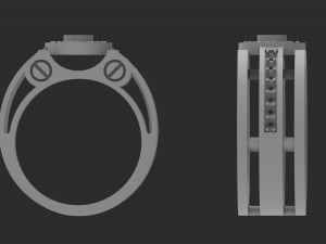 men ring 3Dプリントモデル