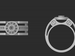 men ring 3Dプリントモデル