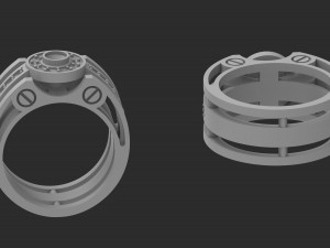 men ring 3Dプリントモデル