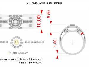 men ring 3Dプリントモデル