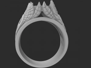 men ring with a gem 3D Print Model