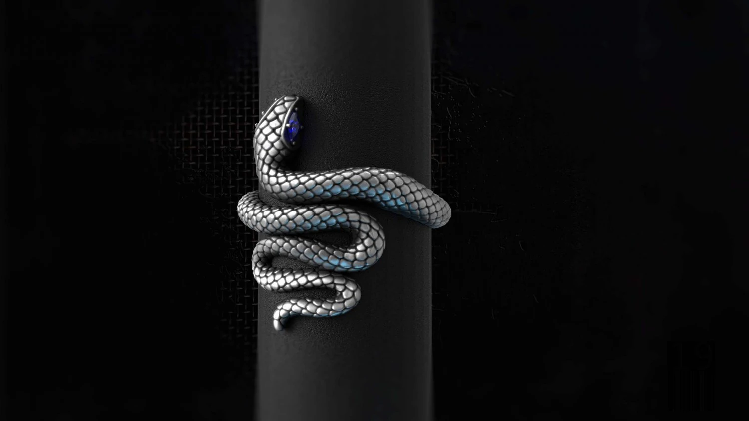 snake ring 3D Print Model .c4d .max .obj .3ds .fbx .stl .blend 
