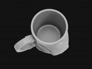 a mug with a skull 3D Print Model