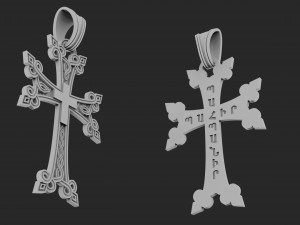 cross with a pattern 3D Print Model
