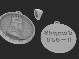 pendant king tigran 2 3D Print Model