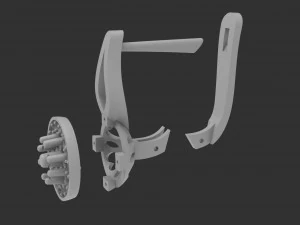 earrings with stones 3D Print Model