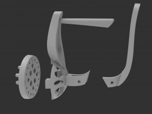 earrings with stones 3D Print Model