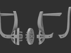 earrings with stones 3D Print Model