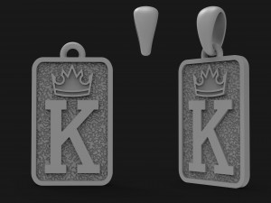 the king pendant 3D Print Model