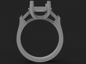 ring with stones 3D Print Model