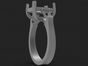 ring with stones 3D Print Model