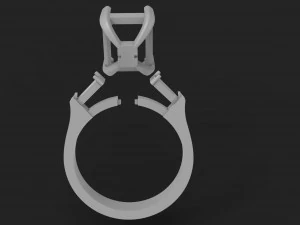ring with stones 3D Print Model