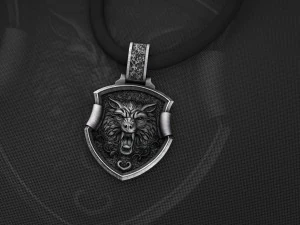 кулон вовк 3D Принт Модель