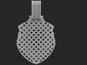 pendant wolf 3D Print Model