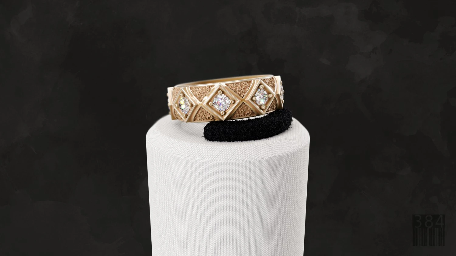 ring with stones 3D Print Model .c4d .max .obj .3ds .fbx .stl .blend 
