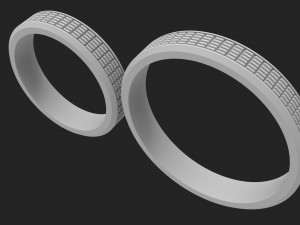Wedding rings 3D 프린트 모델