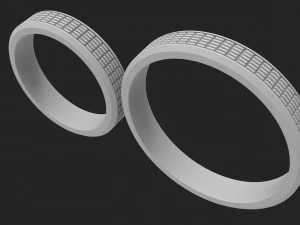 Wedding rings 3D Print Model