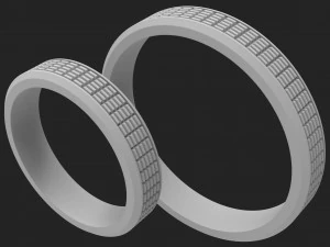 Wedding rings 3D Print Model
