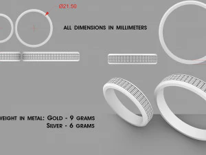 Wedding rings 3D Print Model