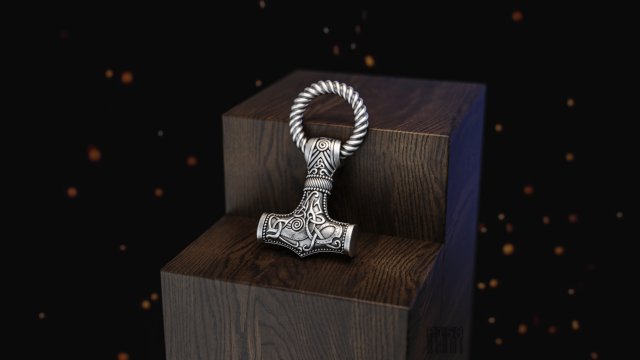 Thors Hammer for printing 3D Print Model .c4d .max .obj .3ds .fbx .stl .blend 