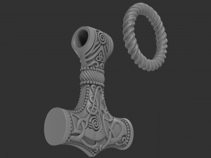 Thors Hammer for printing 3D Print Model