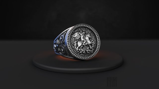 Ring of St george the victorious for printing Modelo de impresión 3D .c4d .max .obj .3ds .fbx .stl .blend 