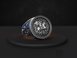 Ring of St george the victorious for printing 3D प्रिंट मॉडल