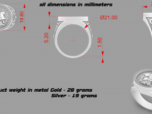 Ring of St george the victorious for printing Modelo de impresión 3D