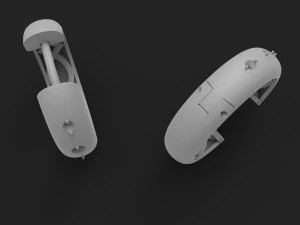 Diamond earrings 3D Print Model