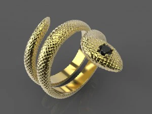 кольцевая змея 3D Модель