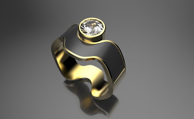 diamond ring 3D-Modell .c4d .max .obj .3ds .fbx .stl .blend 