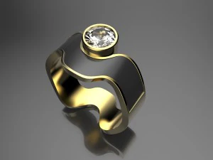 हीरे की अंगूठी 3D मॉडल