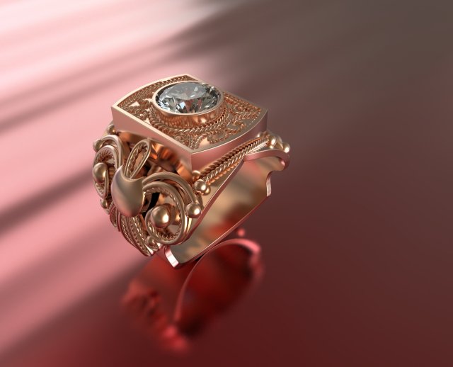 mens ring 3D 模型 .c4d .max .obj .3ds .fbx .stl .blend