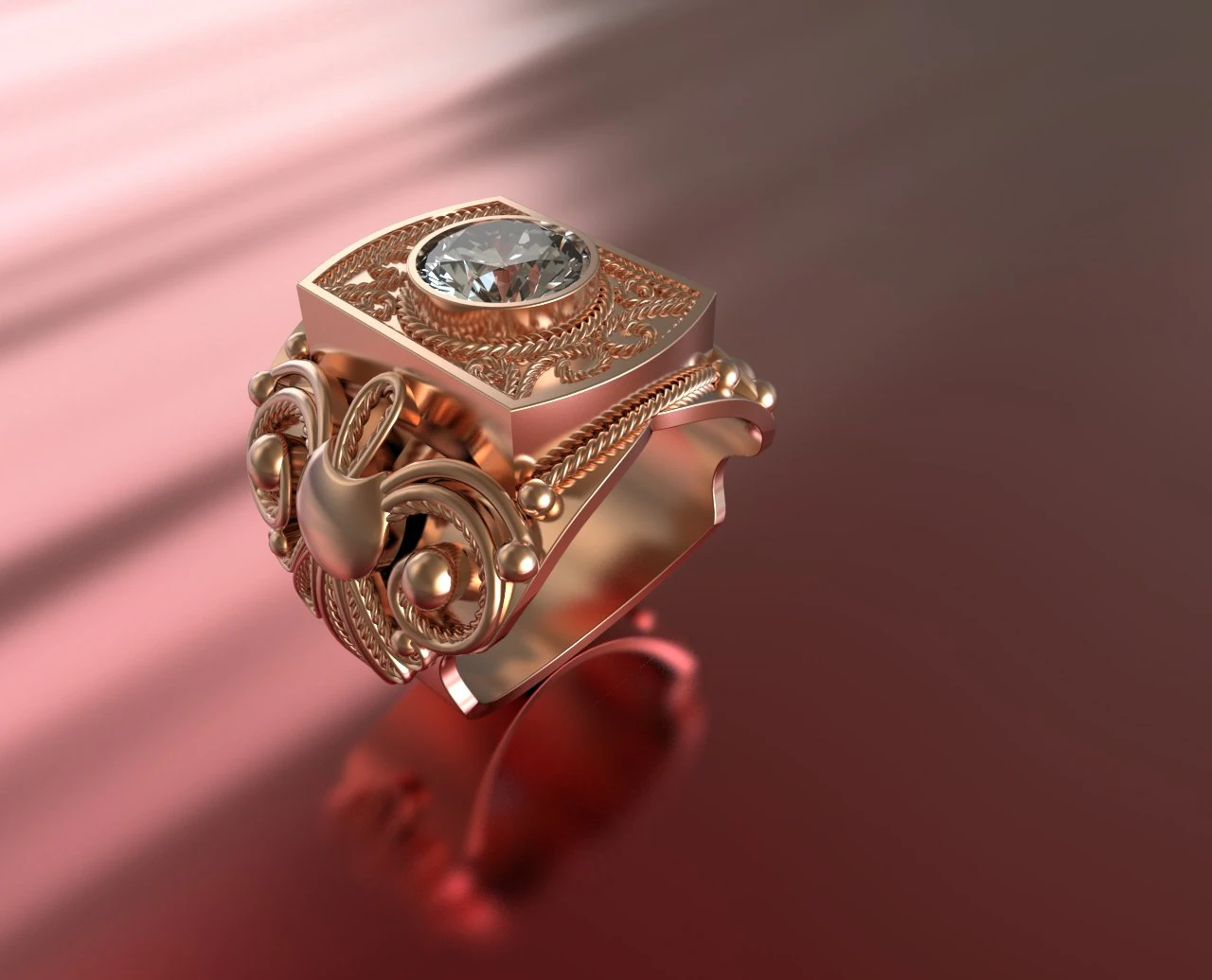 mens ring 3D Model .c4d .max .obj .3ds .fbx .stl .blend 