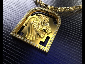 pendant of a lion 3D Model